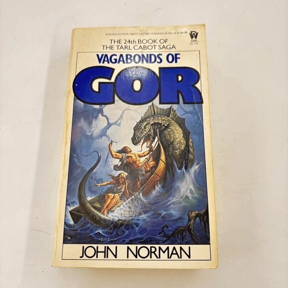 John Norman VAGABONDS OF GOR #24 Tarl Cabot Saga 1st 1987 Great Cover Art - Picture 1 of 6